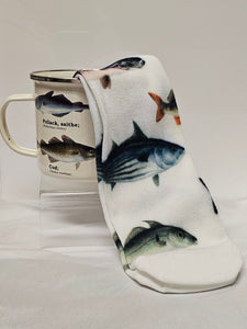 Enamel Mug and Socks Gift Set - Fish - GR270118