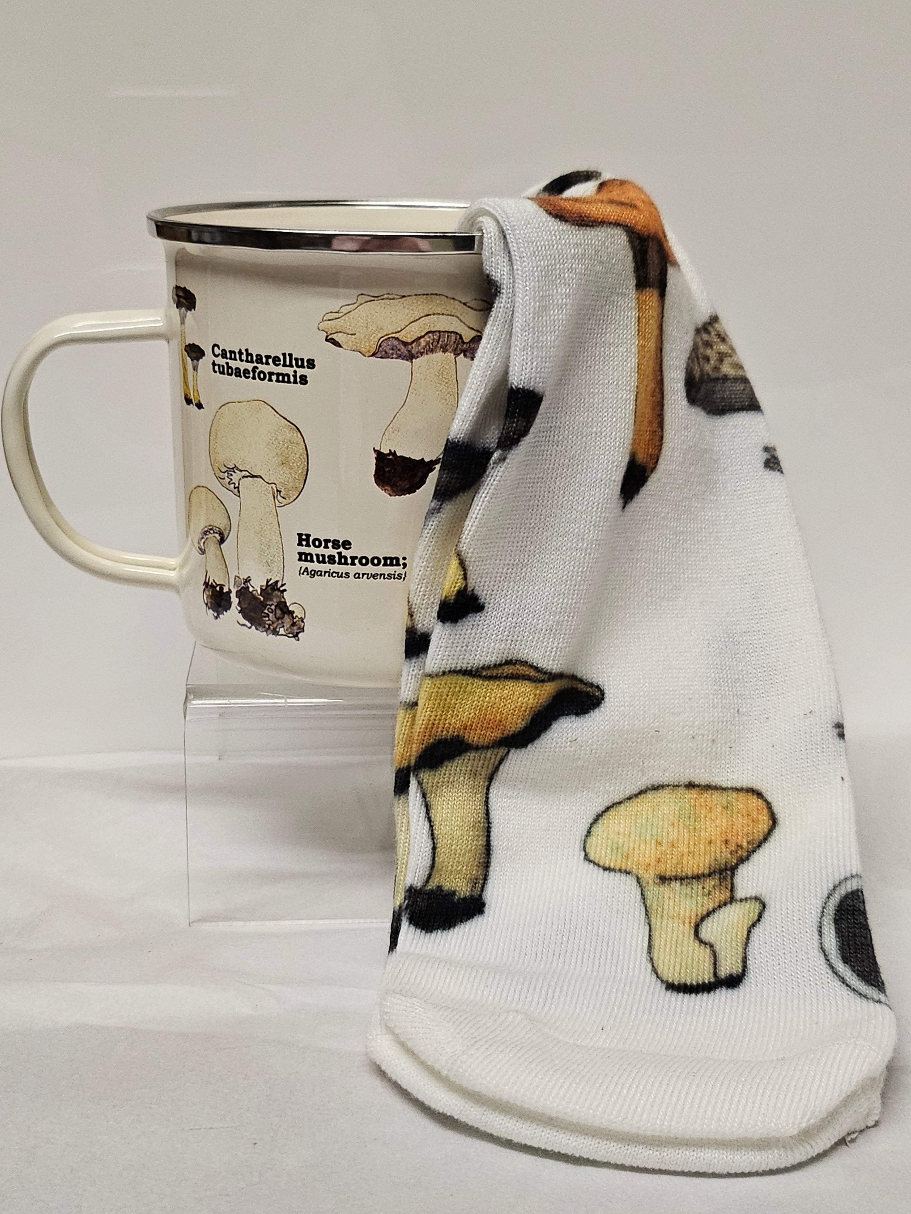 Enamel Mug and Socks Gift Set - Mushroom - GR270119