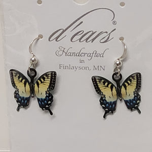 D'ears Earrings - Butterfly - Tiger Swallowtail 1606