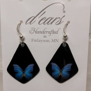 D'ears Earrings - Butterfly - Iridescent - 1490