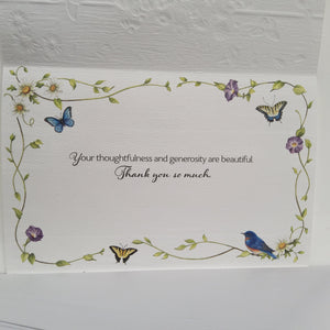 Greeting Card - Thank You - Rustic Garden Wheelbarrow - Pumpernickel Press - 50691