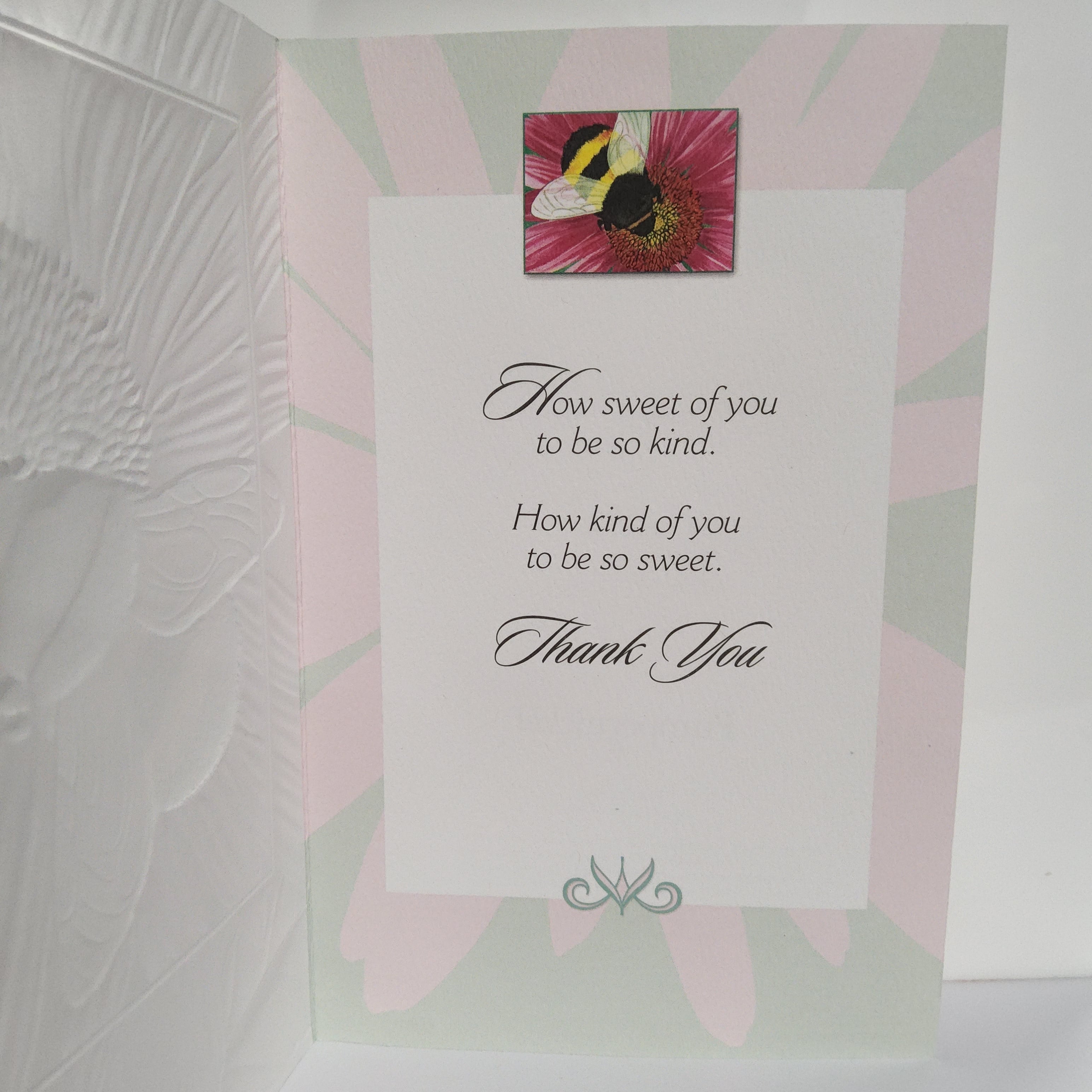 Greeting Card - Thank You - Bumblebee - Pumpernickel Press - 50425