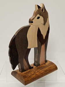 Wooden Wolf Sculpture 7599904