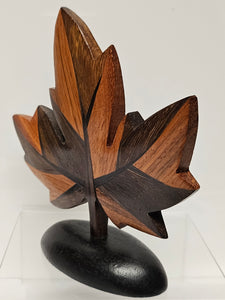 Wooden Maple Leaf Sculpture - 7599921
