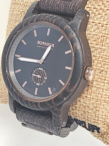 Men's Bonheur Exotic Wood Watch - BUGATTI - 2024 (African Wenge Wood 44mm)