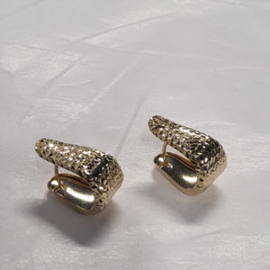 Gold Hoop Earrings 11x19mm - 305