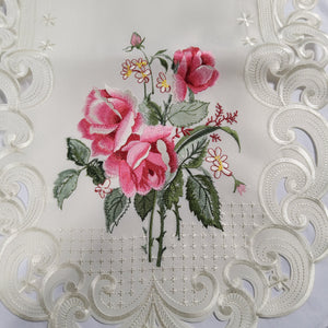 Table Linen - Pink Roses - Assorted Sizes - A0102/1