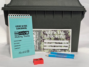 Geocaching - Plastic Ammo Can Cache Kit