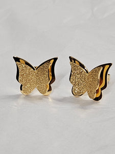 STEELX Earrings - Shimmering Butterfly - Stud