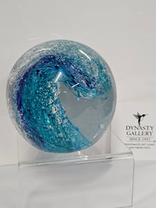 Glass Paperweight - Tropical Wave - 91209