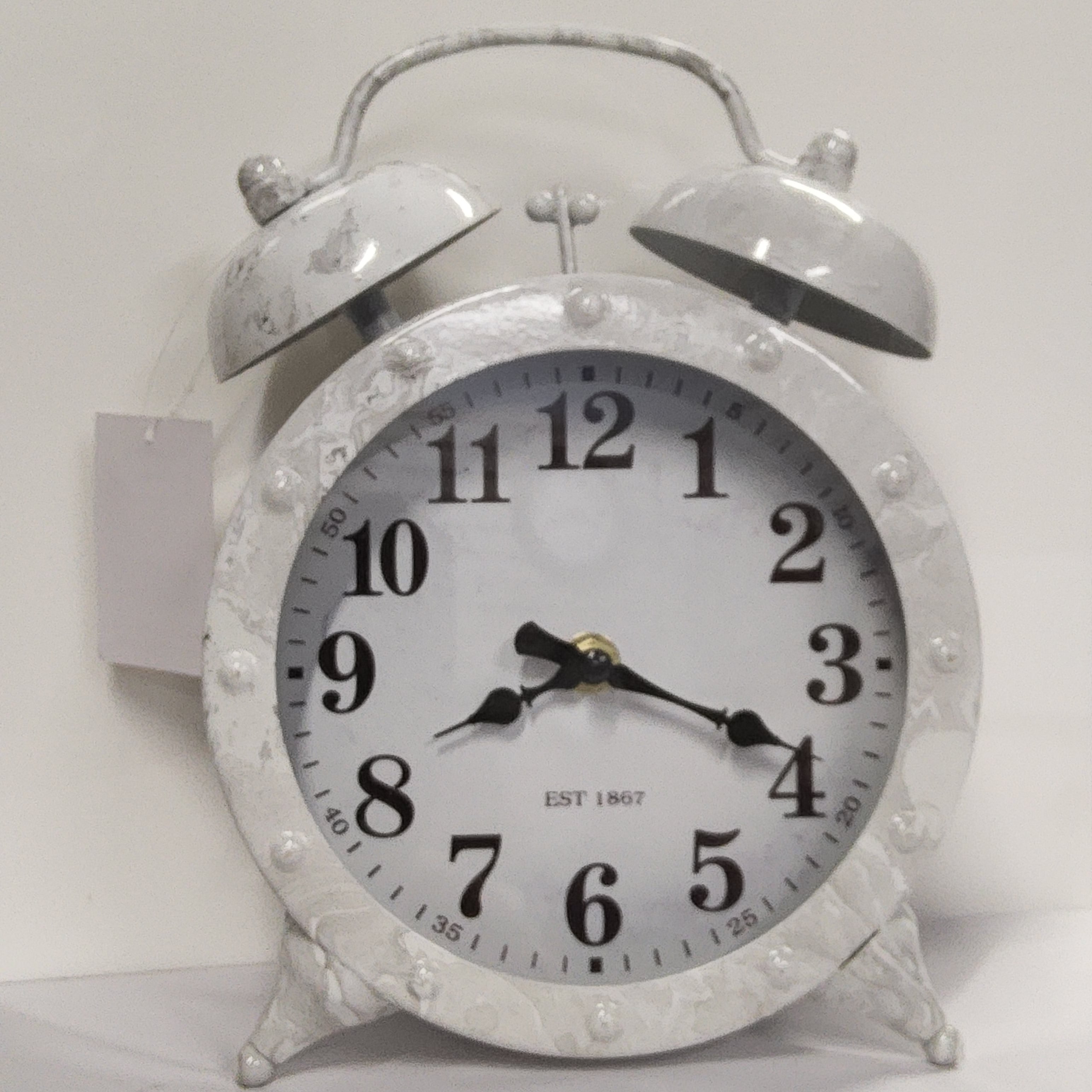 Tabletop Clock - Decorative Alarm Clock - Marble Finish - TC1963