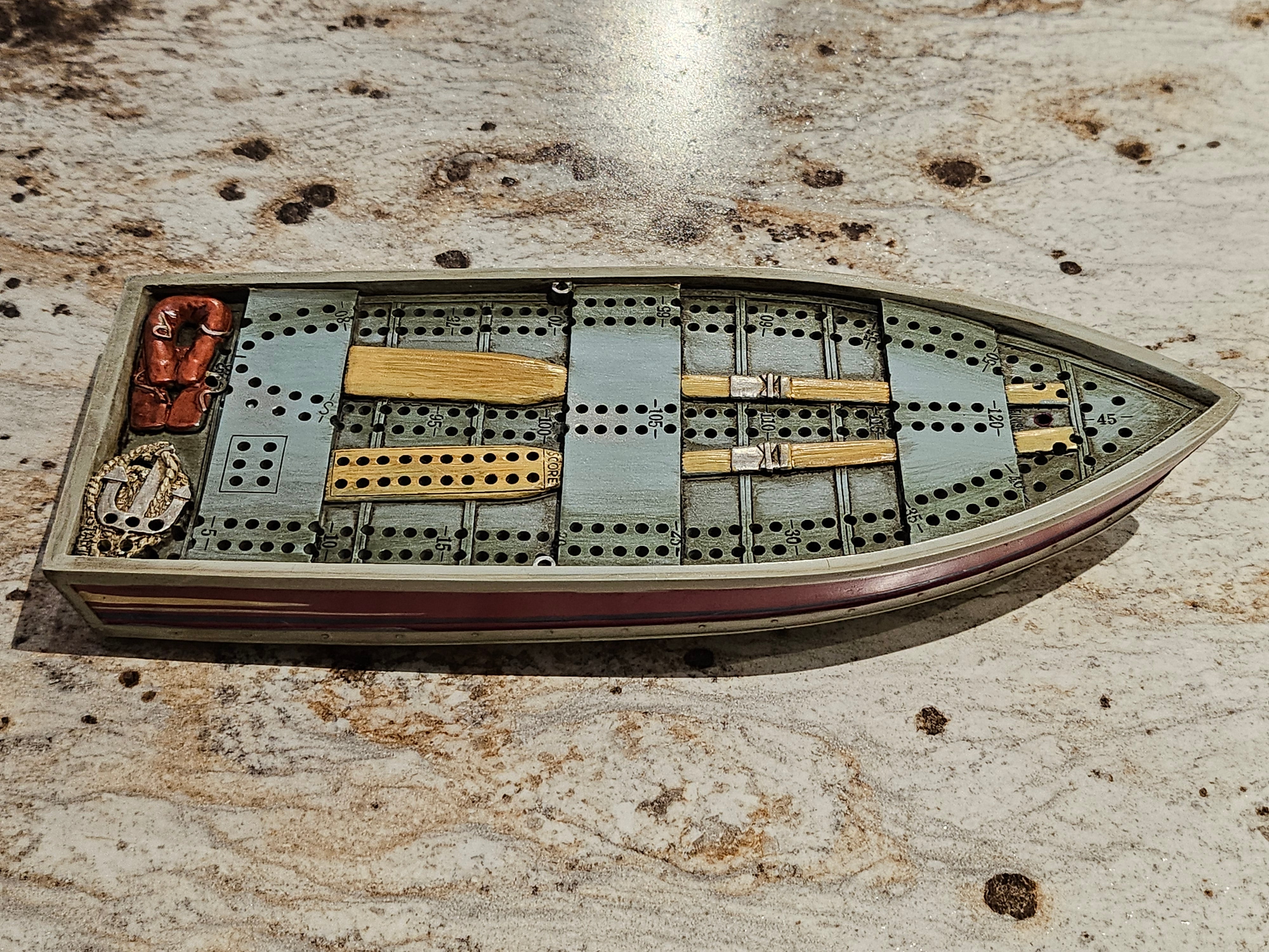 Tin Boat Cribbage Board by Outside Inside - OI-99886