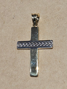 Gold Charm - Cross - 2109