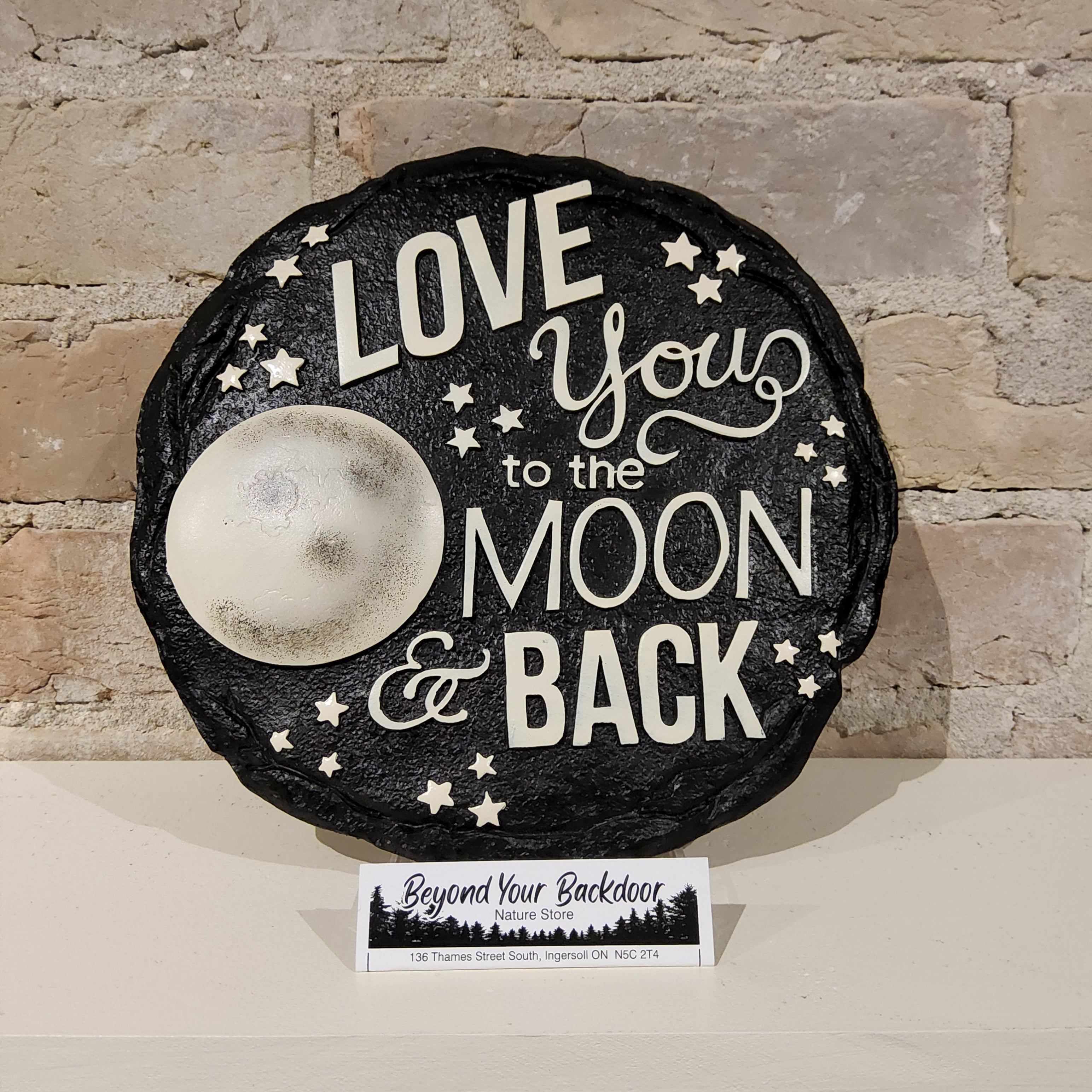 Stepping Stone / Wall Plaque - Moon and Back - 13379