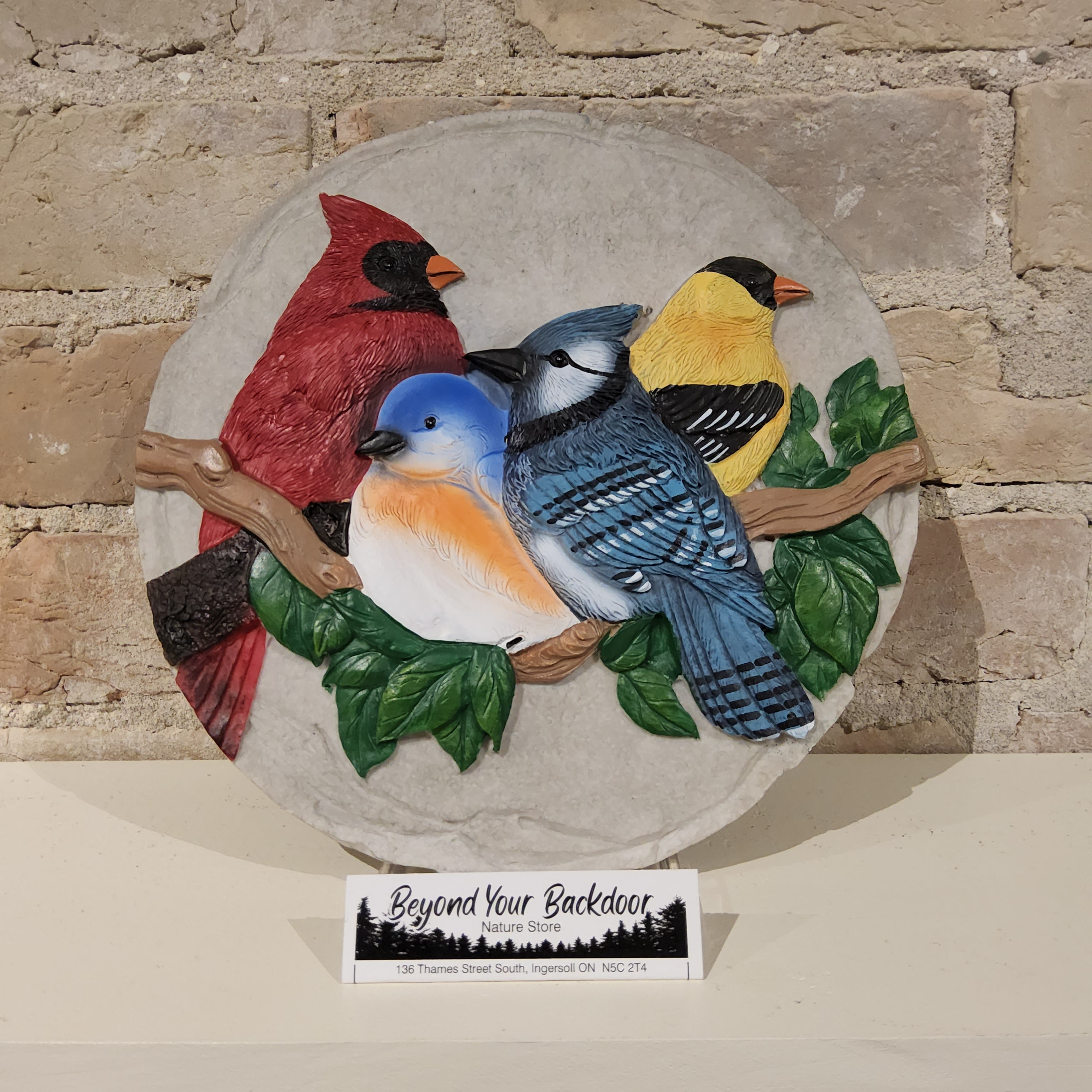 Stepping Stone / Wall Plaque - Birds on a Branch - 13314