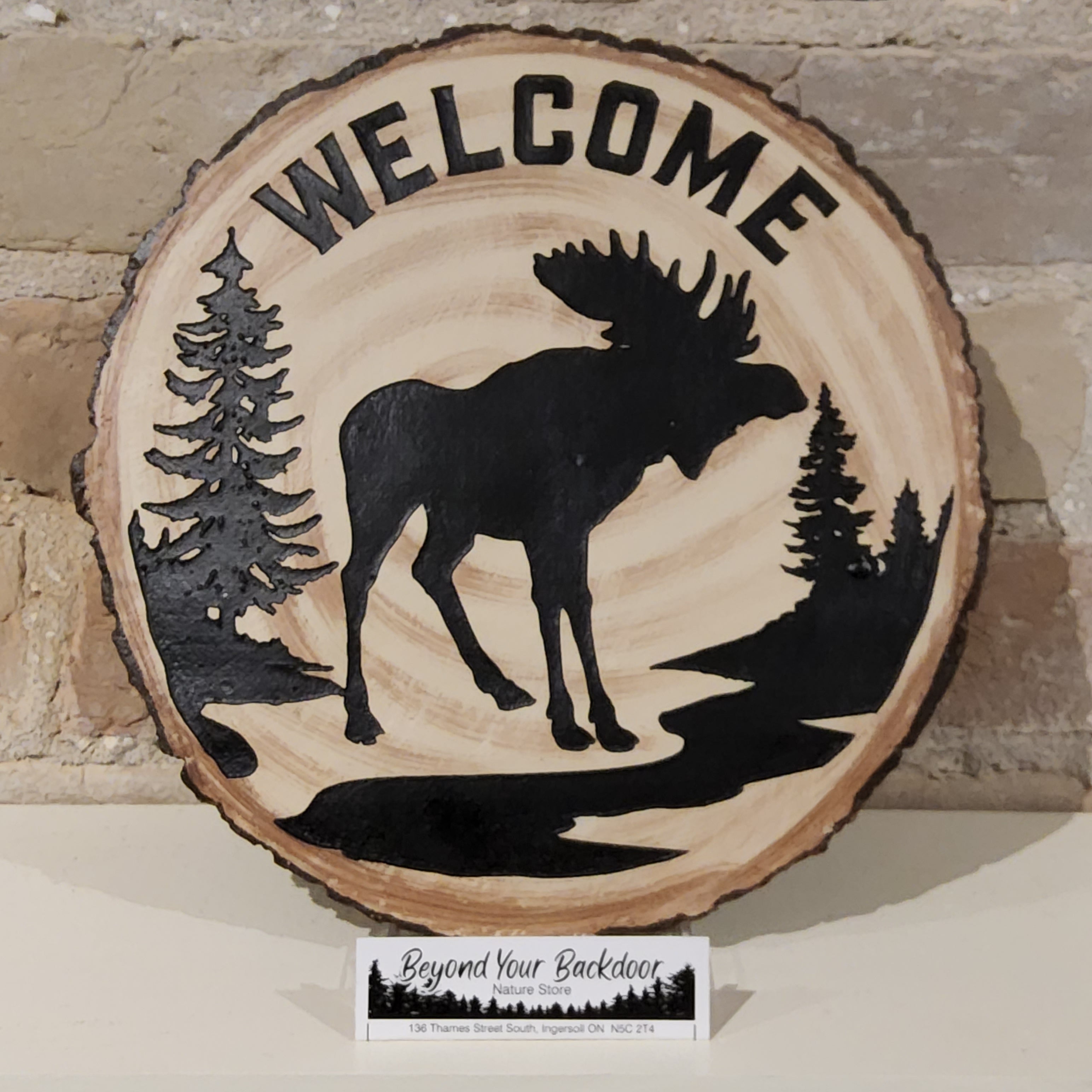 Stepping Stone / Wall Plaque - Moose Welcome - 13258