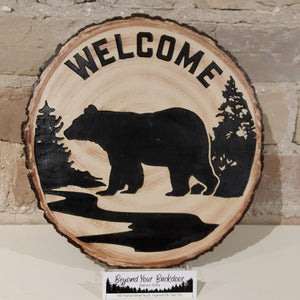 Stepping Stone / Wall Plaque - Bear Welcome - 13257