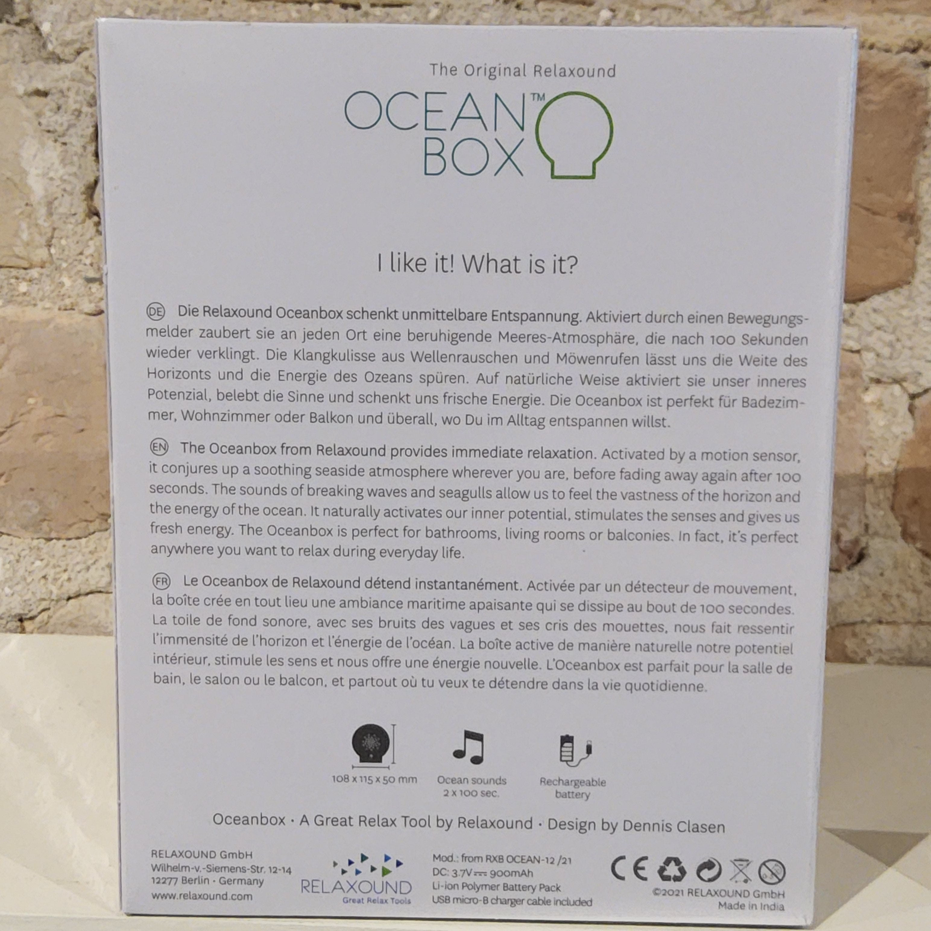 Sound Box - Oceanbox - White - Relaxound