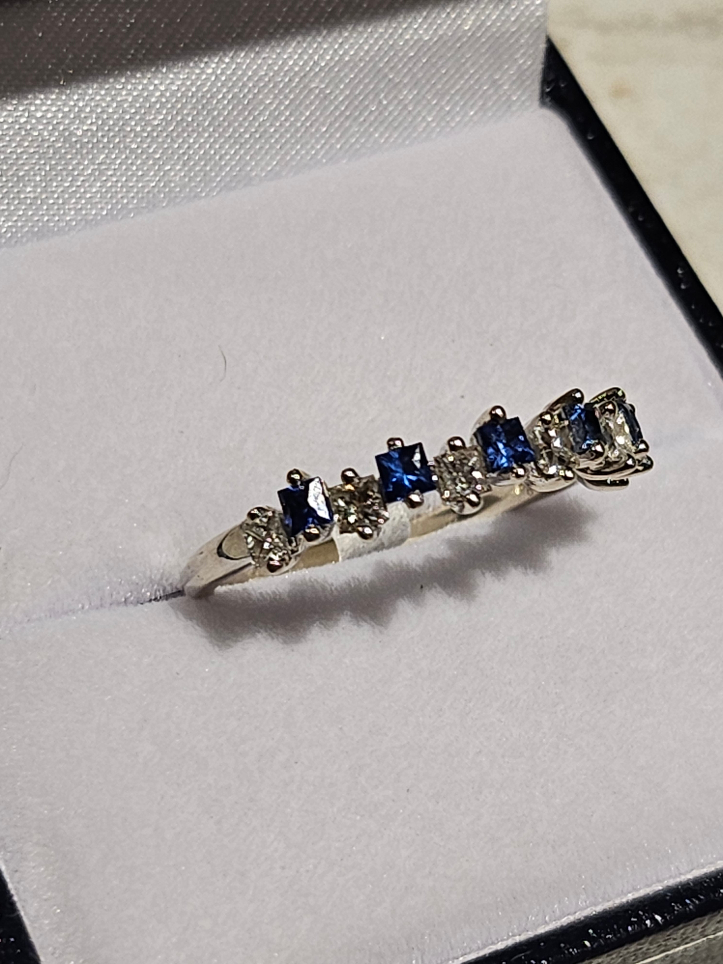 Sapphire and Diamond Ring