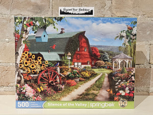 Springbok Puzzle - Farm Lane Scene - Silence of the Valley - 500 pieces - 33-01668