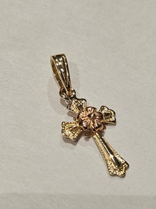 Gold Charm - Cross - K9097