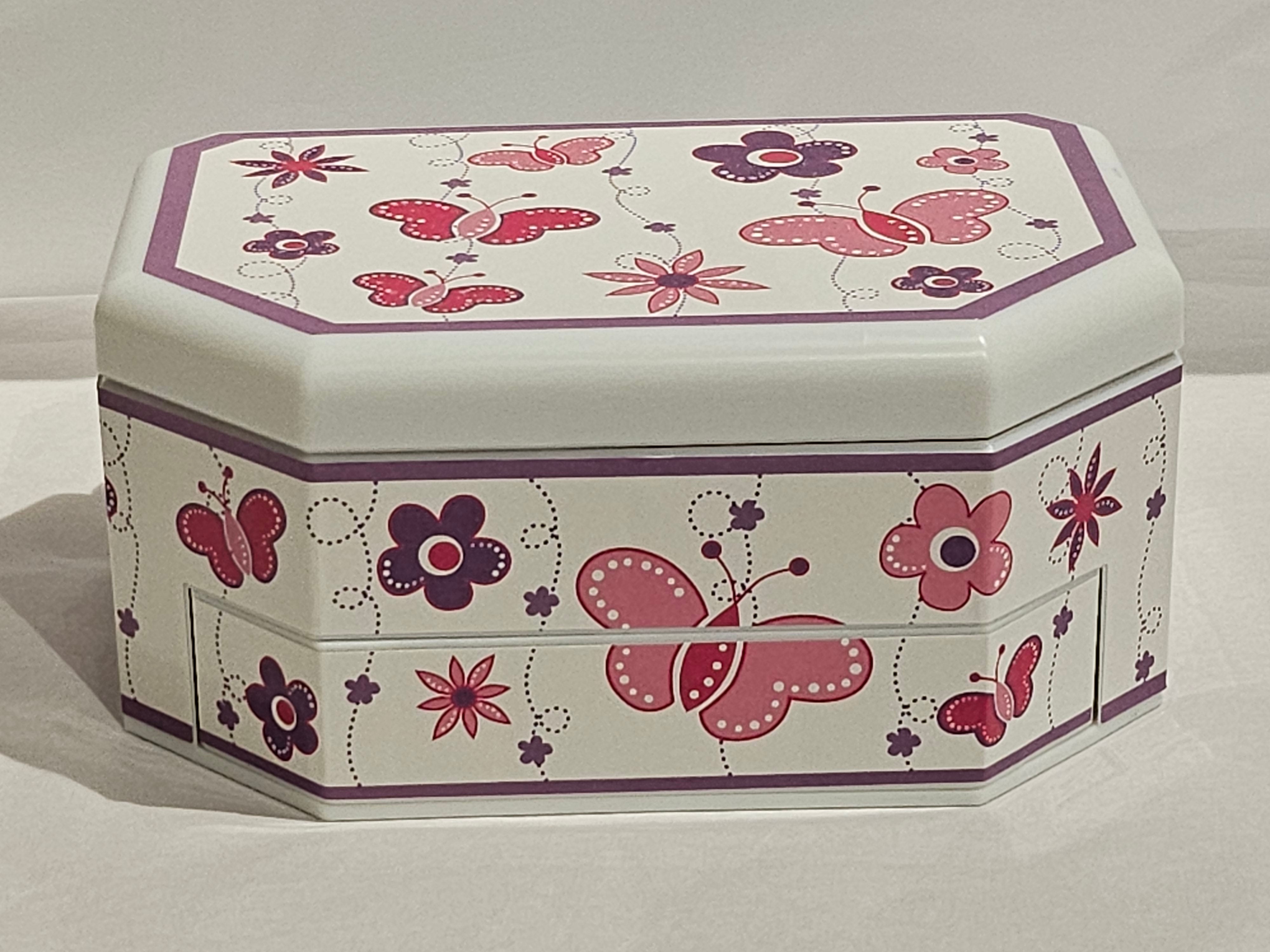 Children's Jewellery Box - Ballerina, Butterflies and flowers