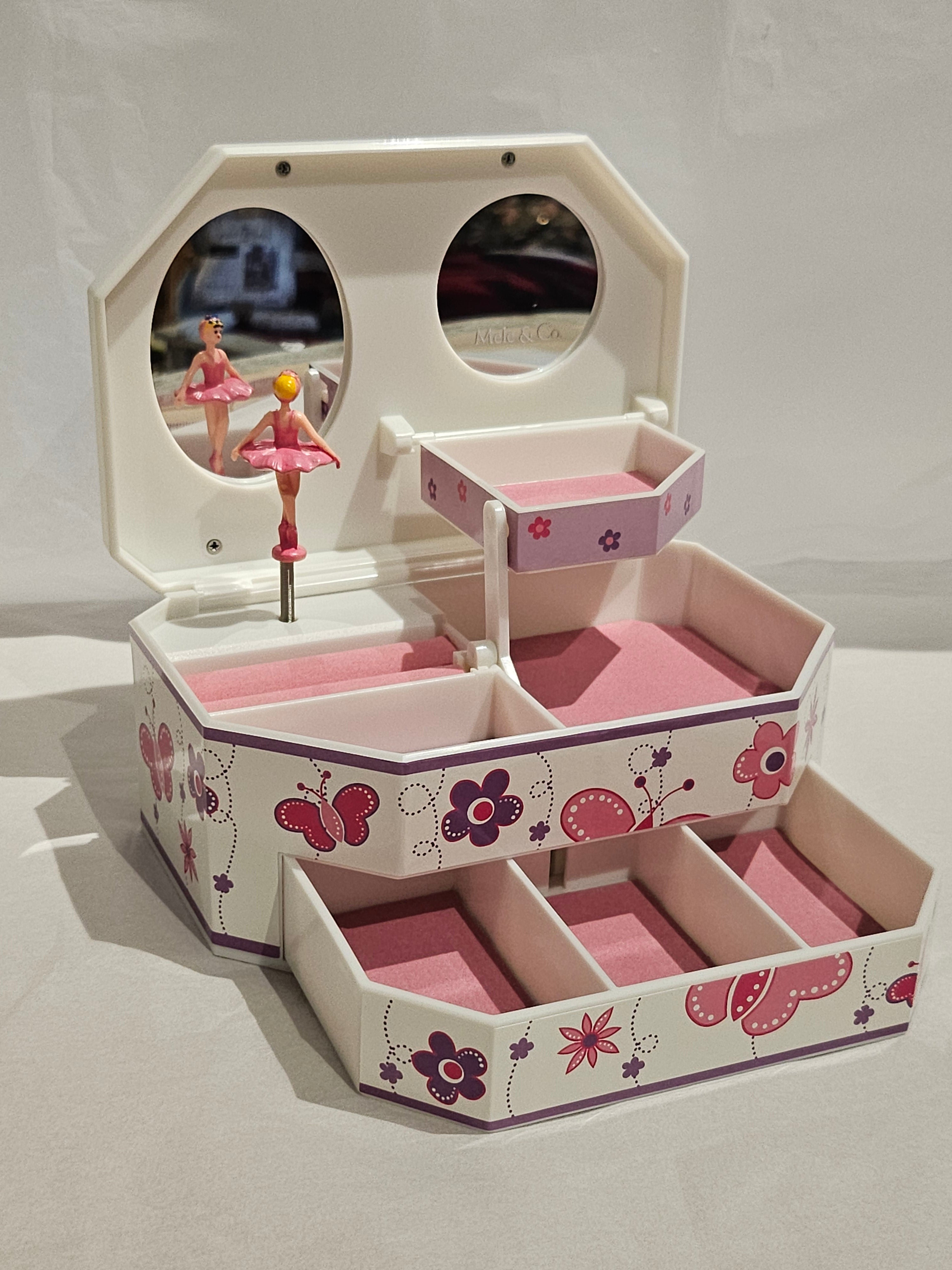 Children's Jewellery Box - Ballerina, Butterflies and flowers