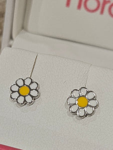 Children's Sterling Silver Earrings - Flowers - SR-11-S