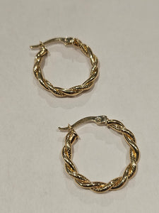 Gold Hoop Earrings 20mm - 307