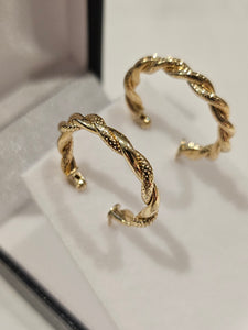 Gold Hoop Earrings 20mm - 307