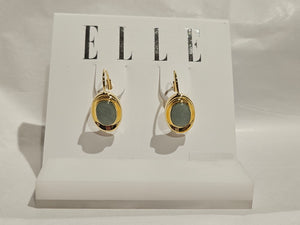 ELLE S/SEarrings - Oval Jade