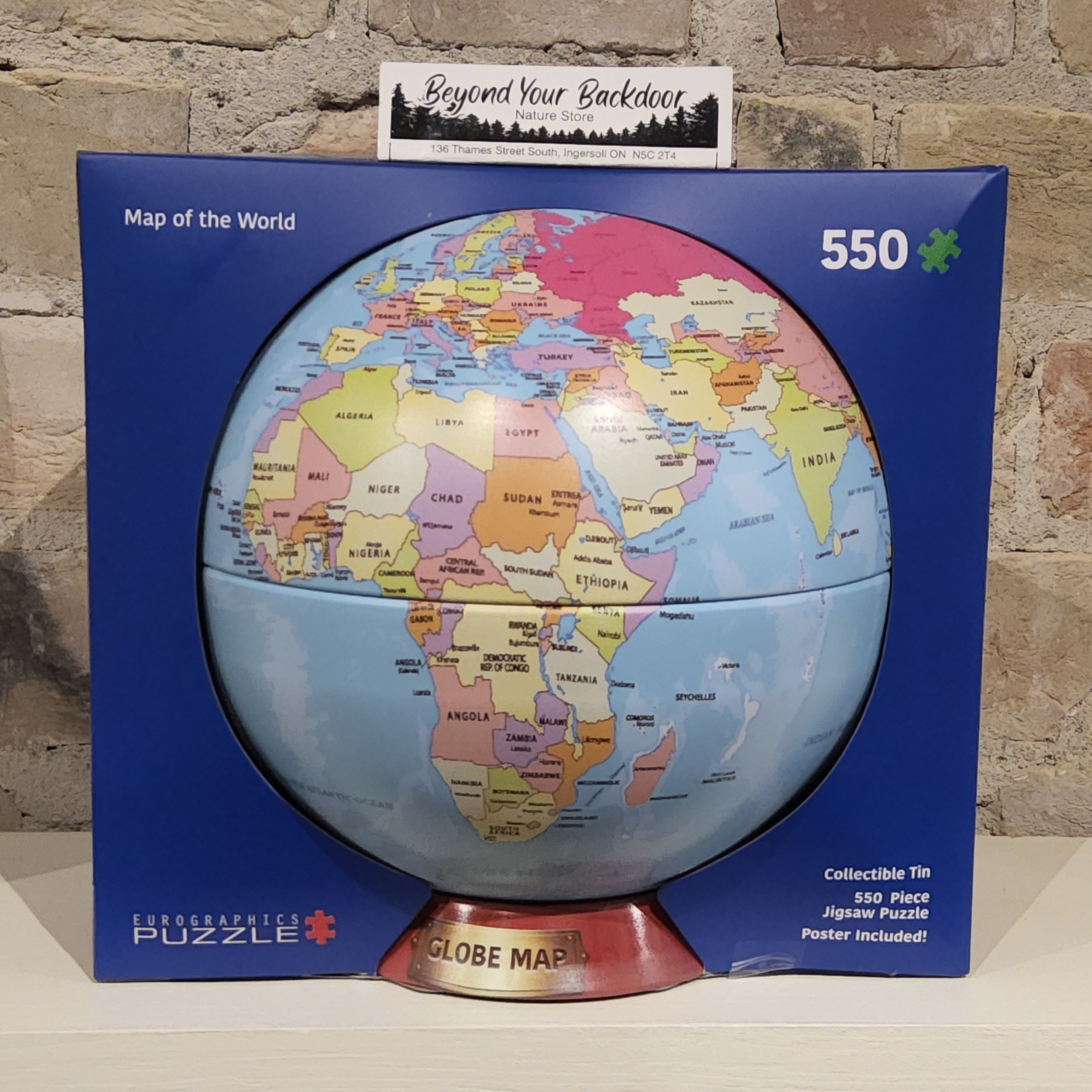 Eurographics Puzzle - Map of the World - 550 pieces - 8551-5863