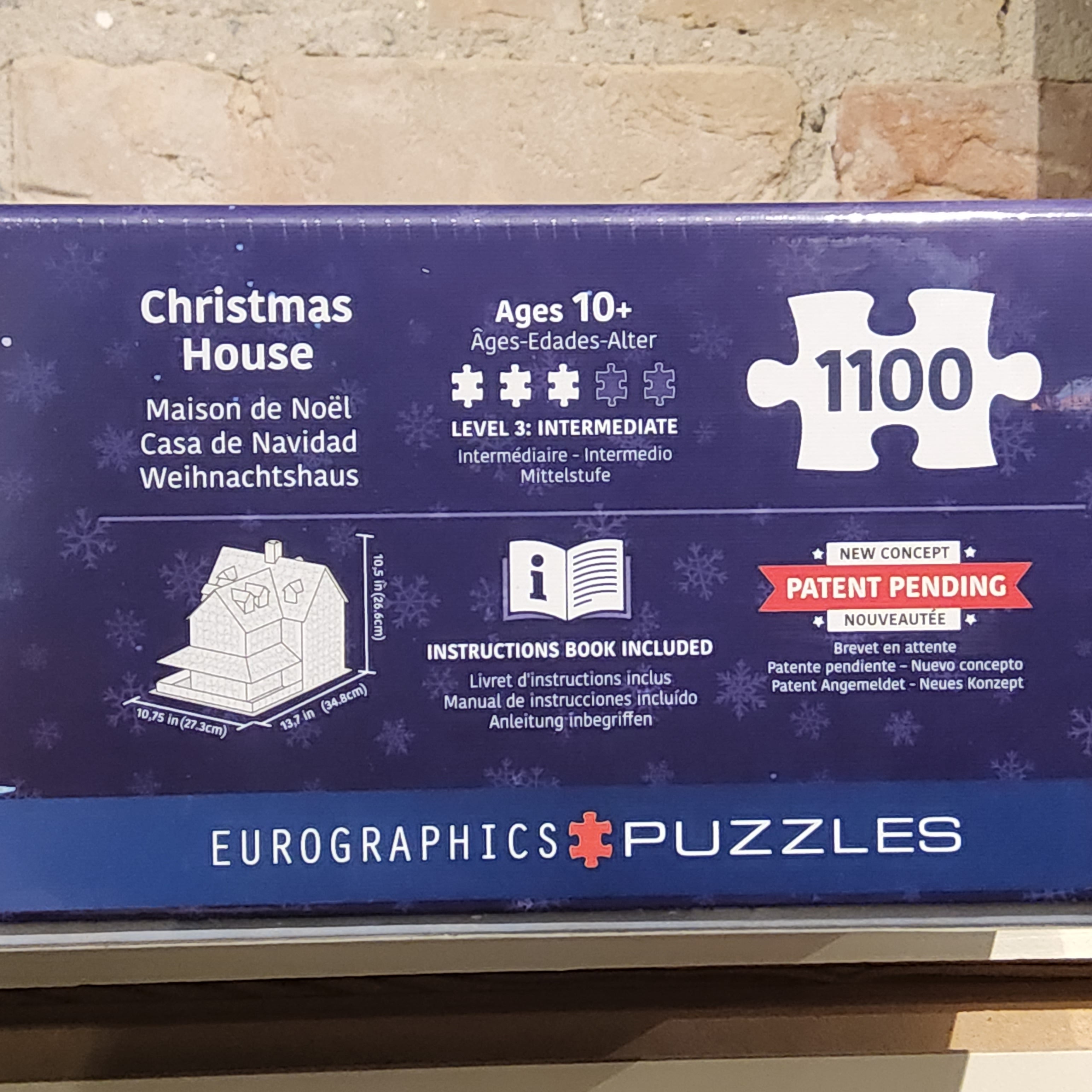 Eurographics Puzzle - 3-D Jigsaw Puzzle - Christmas House - 1100 pieces - 9910-5817