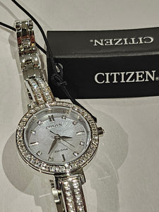 Citizen Eco-Drive Stainless Steel Watch - EM0860-51D - Silhouette Crystal