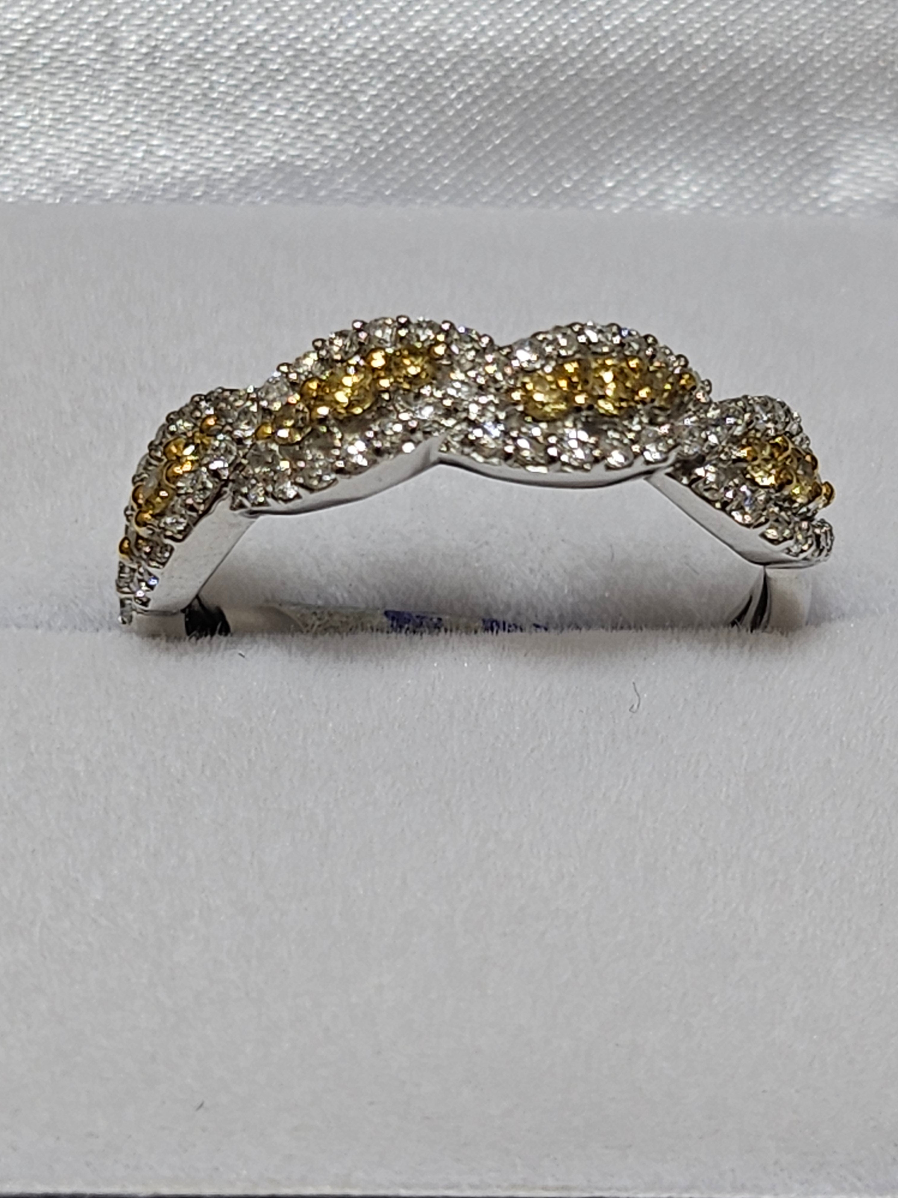 Diamond Ring with Yellow Diamonds