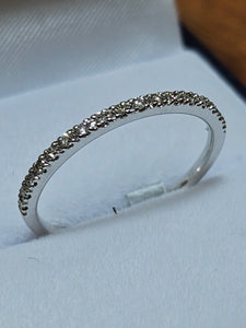 White Gold Diamond Ring (Total weight .15)