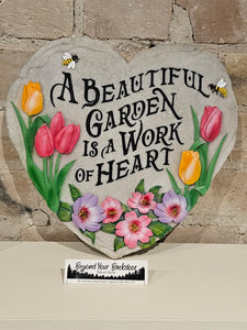 Stepping Stone / Wall Plaque - Beautiful Garden - 13242