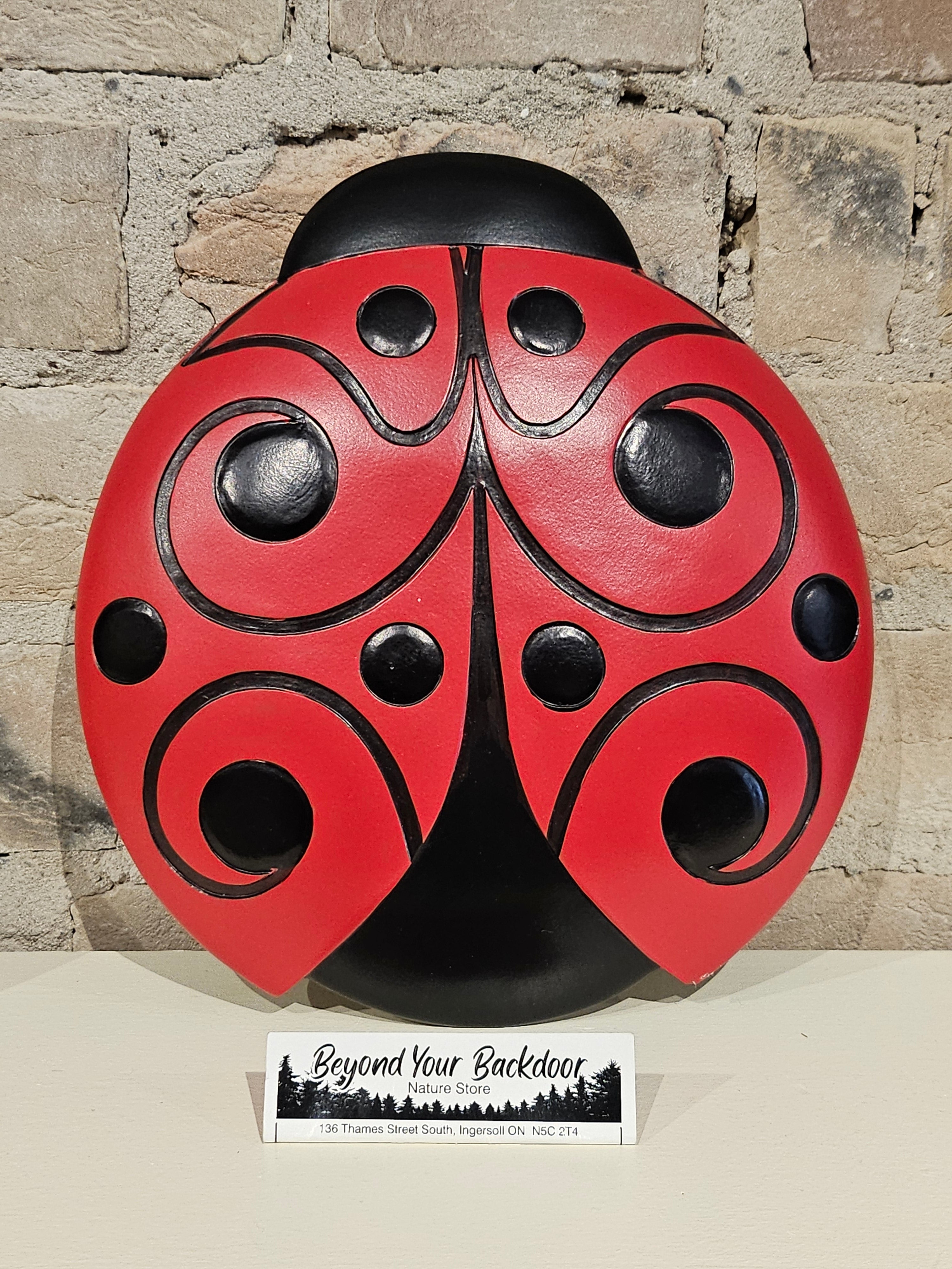 Stepping Stone / Wall Plaque - Ladybug - 13009