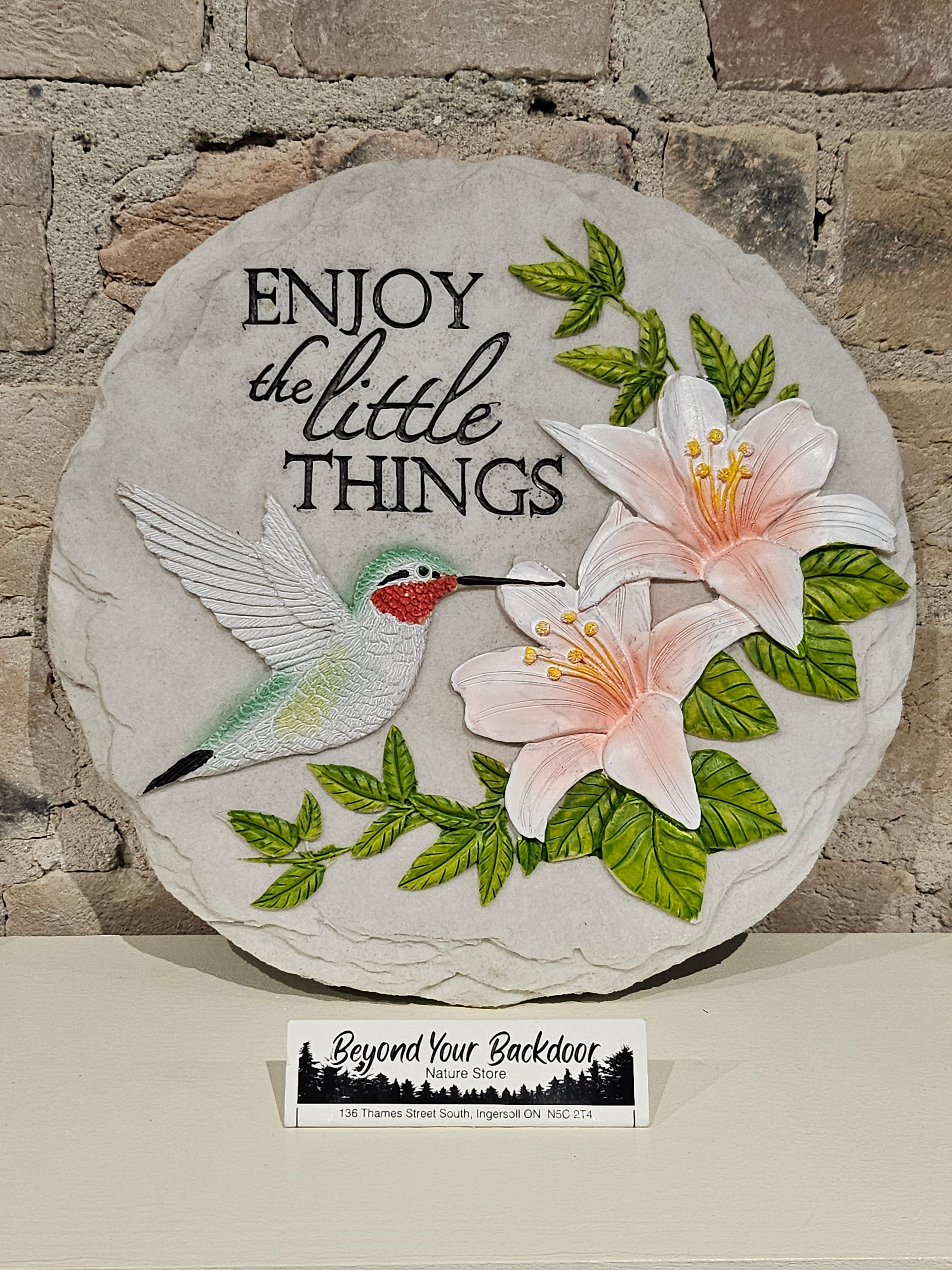 Stepping Stone / Wall Plaque - Hummingbird - 13146