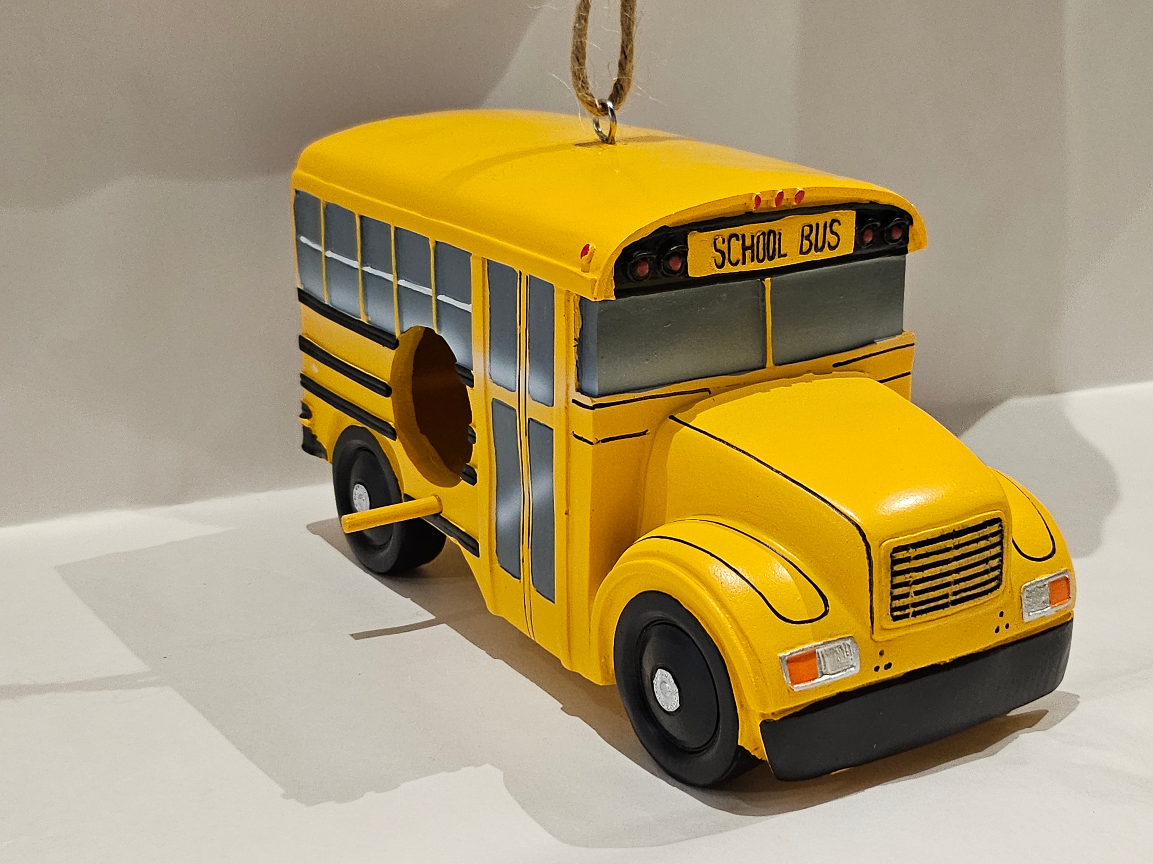 Birdhouse - Decorative - School Bus - 10186