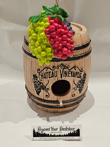 Birdhouse - Decorative - Wine Barrel - 10234