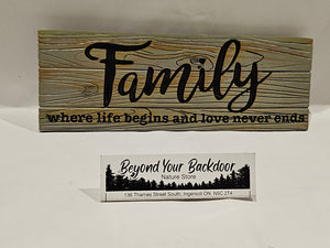 Desk Sign - Family -  19747