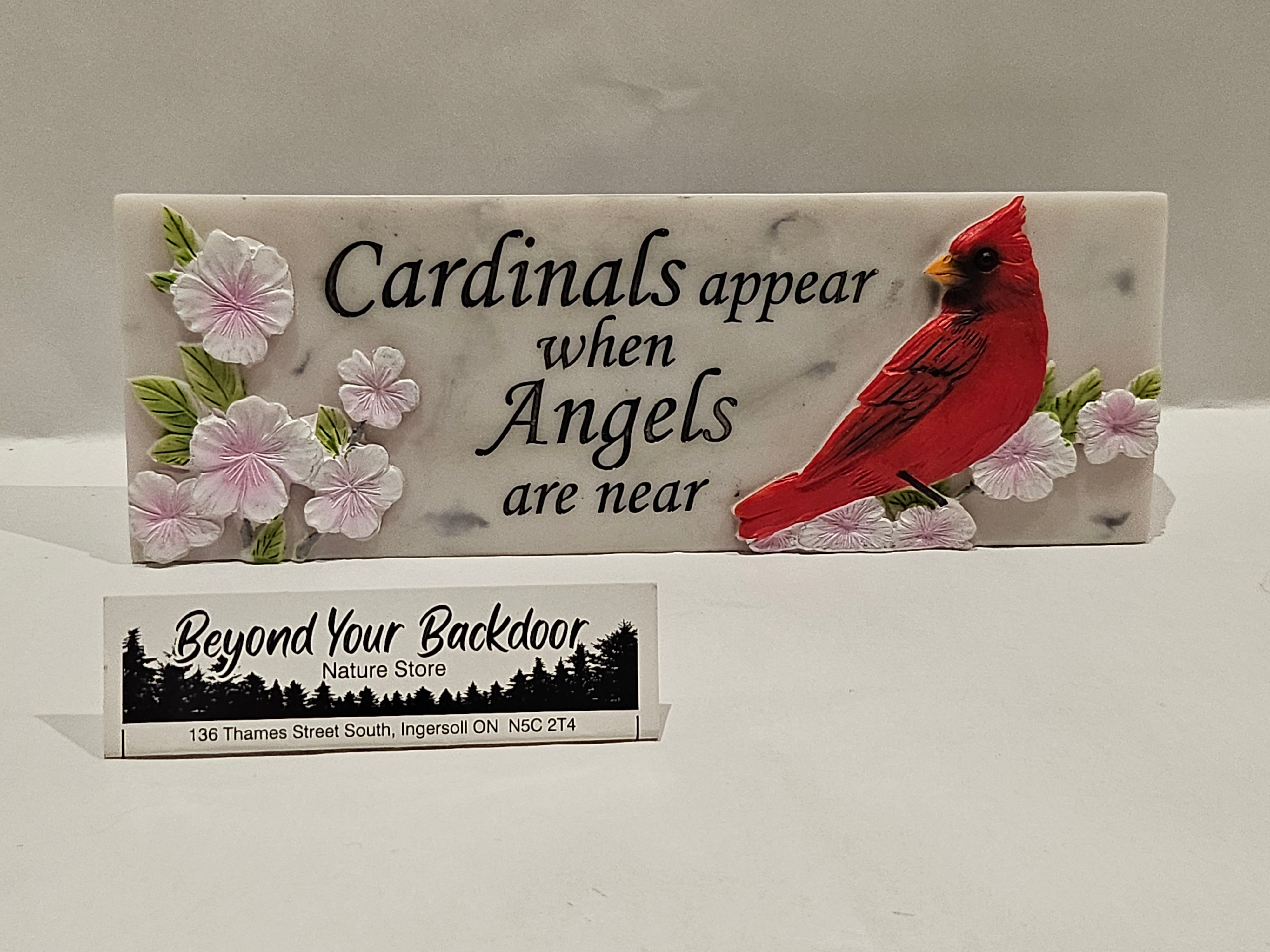 Desk Sign - Cardinals Appear -  19775