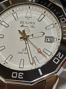 Bulova Stainless Steel Watch - Marine Star - 96B426