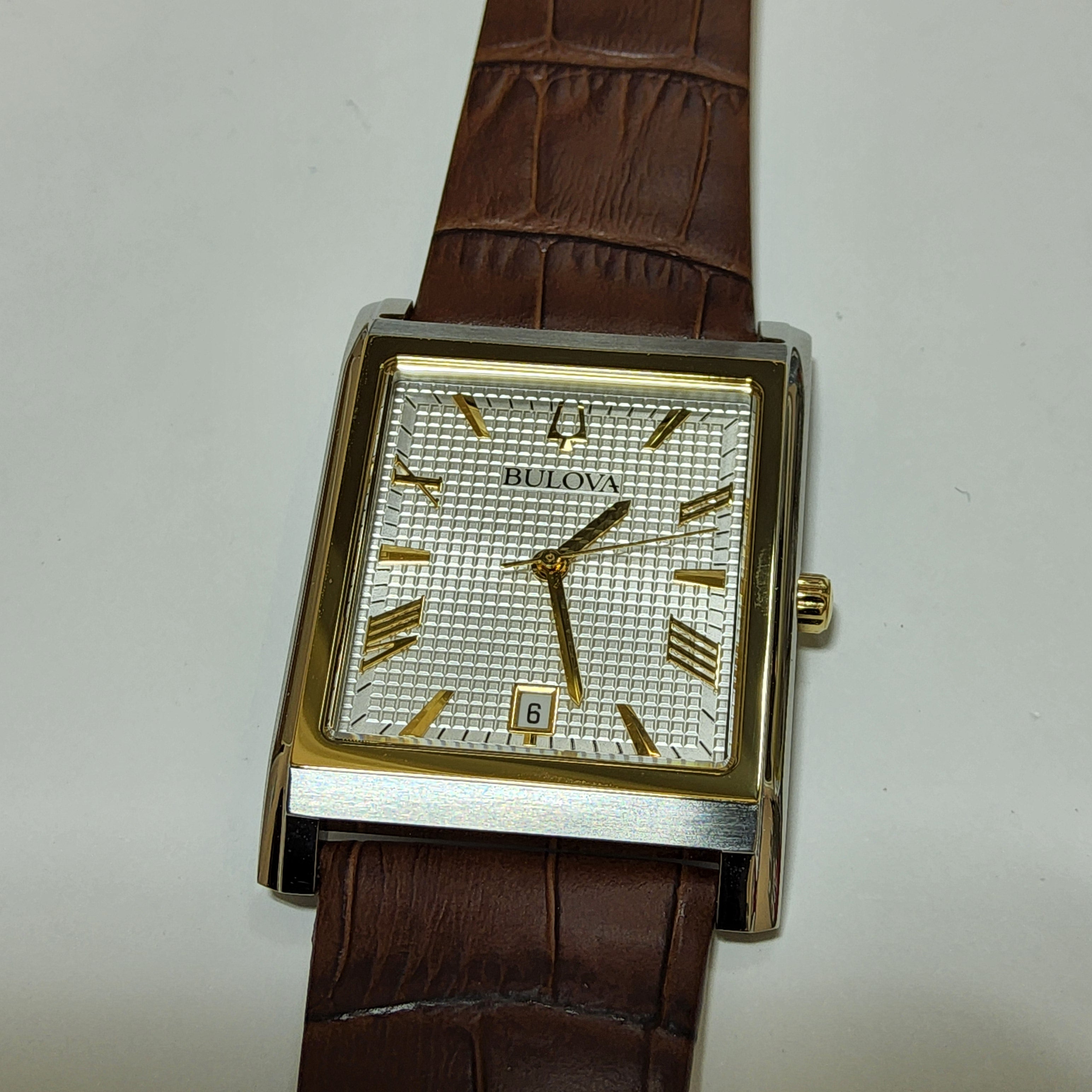 Bulova Brown Leather Band Watch - 98B430 (Sutton)