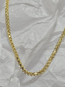 18" 10Kt Yellow Gold Franco Style Chain