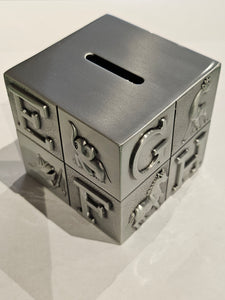 Block Baby Bank - Pewter - 60881