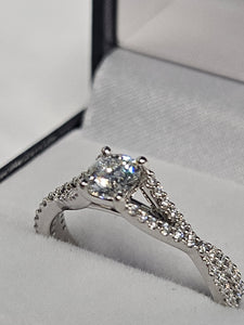 Diamond Engagement Ring - CA0789 - W