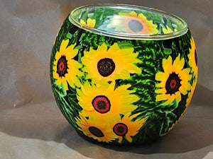 Tea Light Holder - Sunflowers - 231210