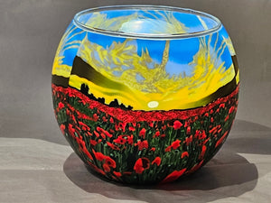 Tea Light Holder - Poppy Sunrise - 240240